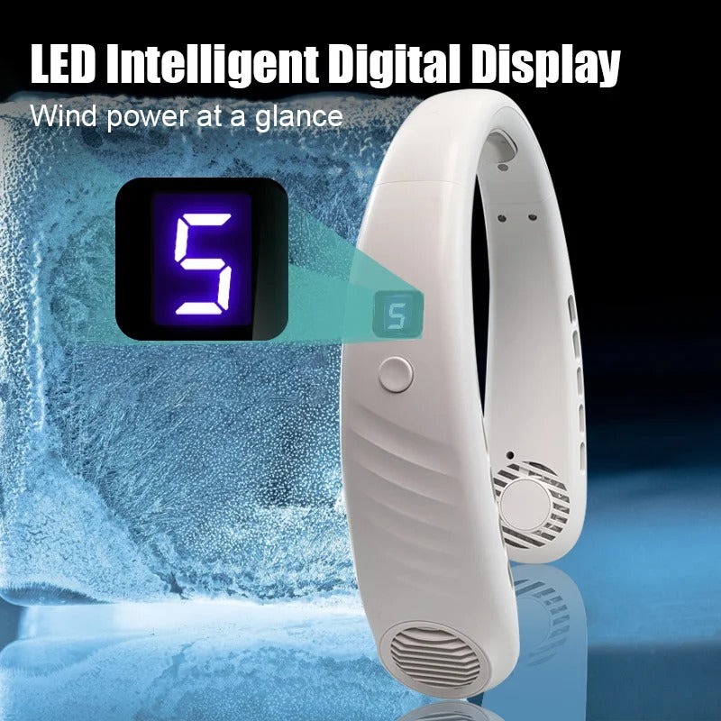 (OFF 50%) Mini Bladeless Neck Fan