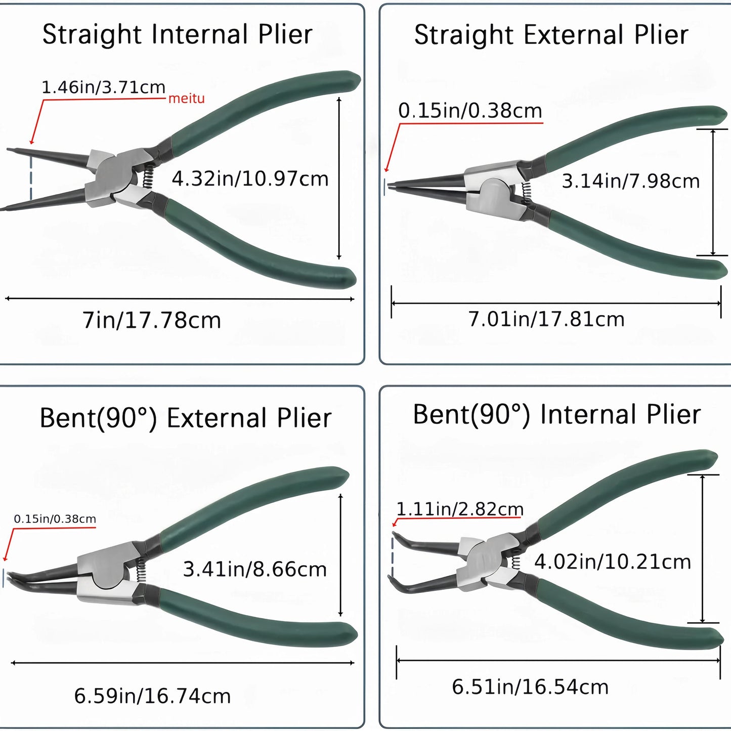 (OFF 50%) Professional Circlip Pliers Set