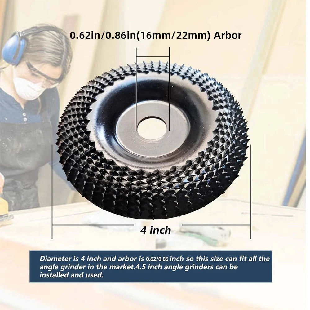 4-Inch Wood Carving Grinder Disc
