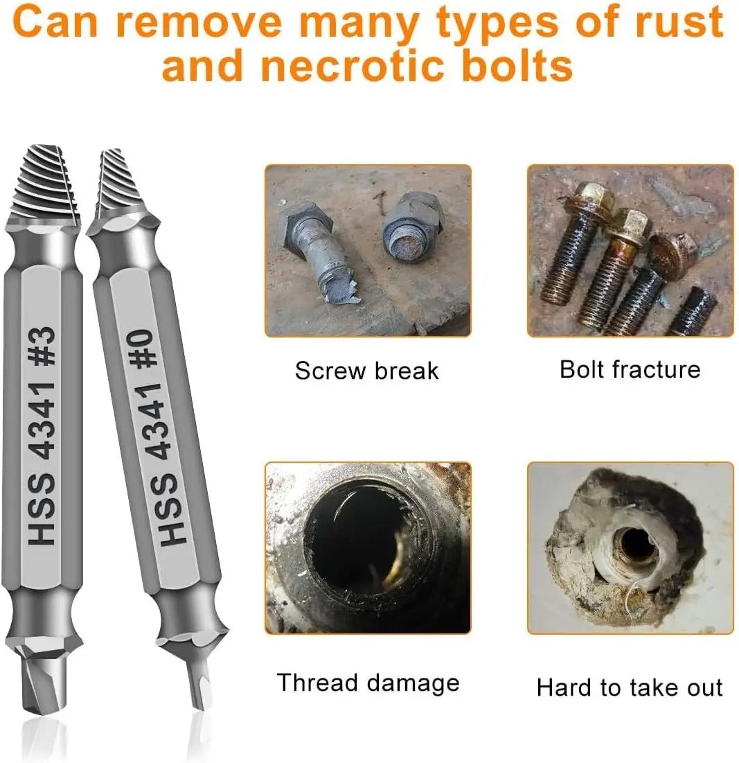 6-Piece Damaged Screw Extractor Set
