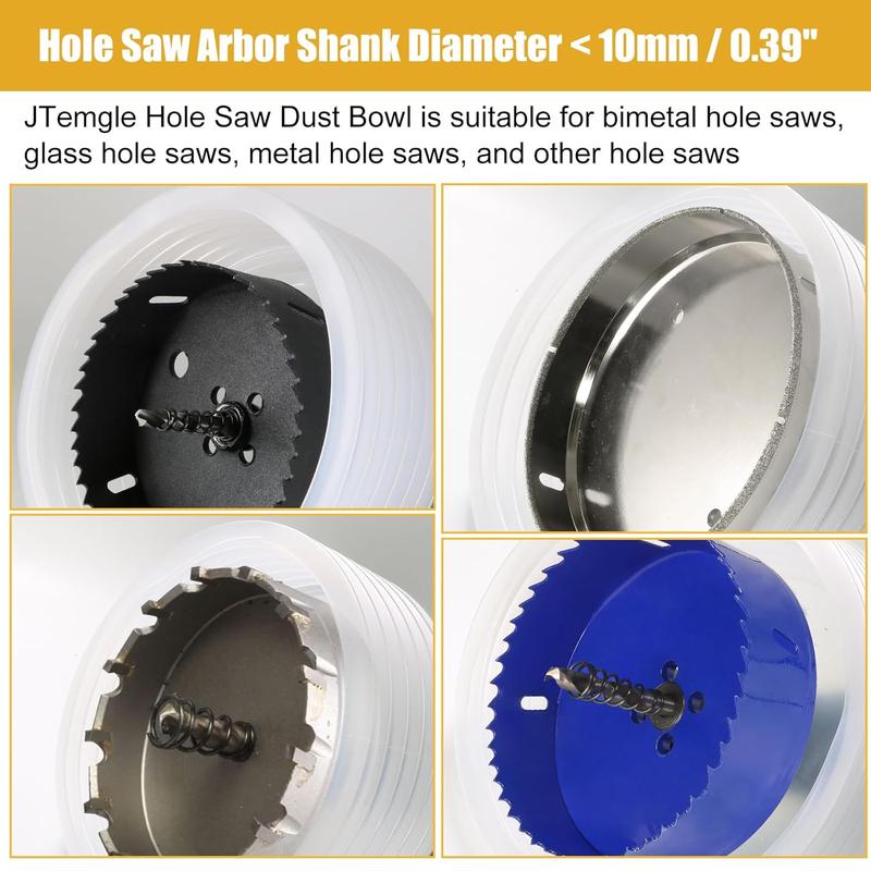 (OFF 50%) Collapsible Hole Saw Accessories Dust Bowl