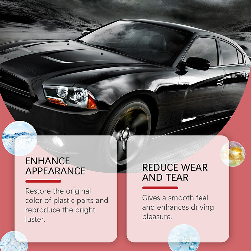 ⏳Time-limited Special⌛Car Black Plastic Interior Restorer