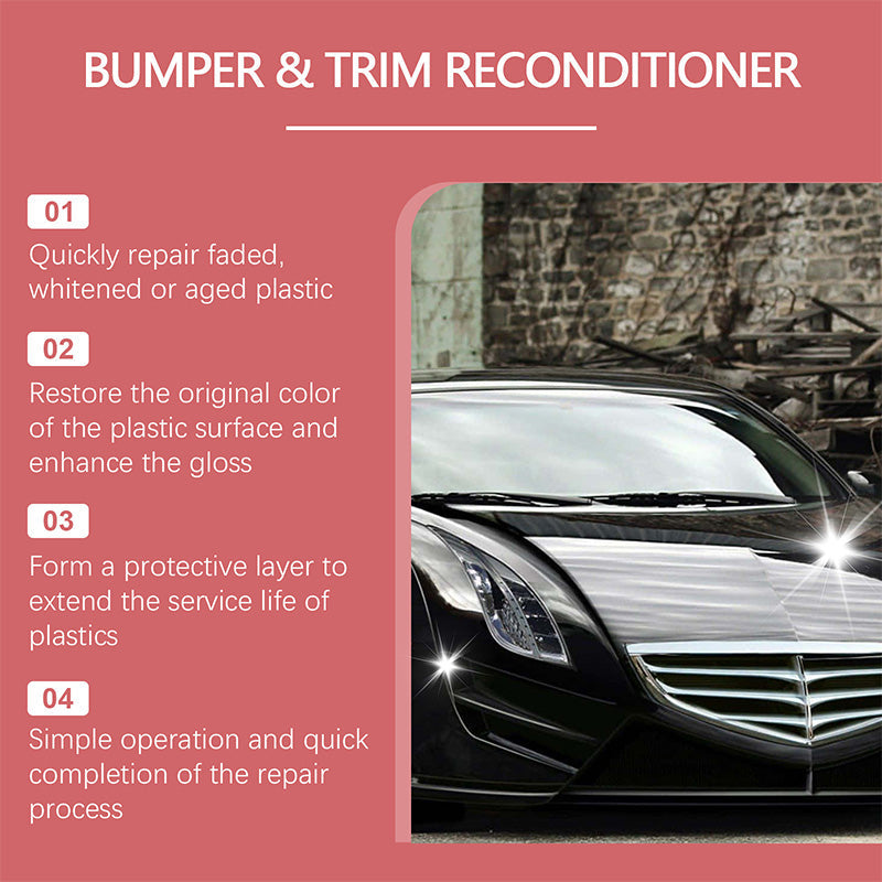 ⏳Time-limited Special⌛Car Black Plastic Interior Restorer