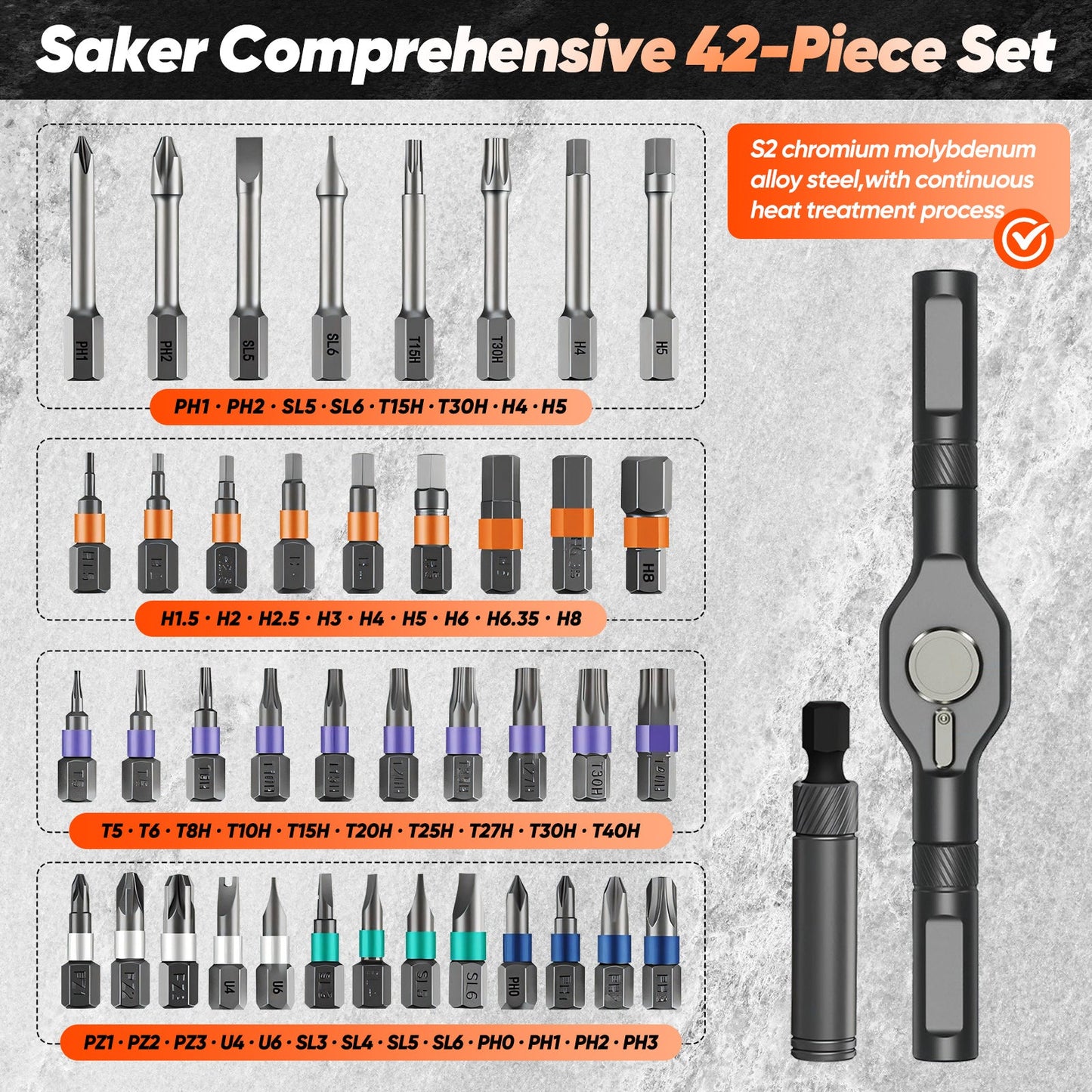 (50% OFF) 42 in 1 Magnetic Screwdriver Set