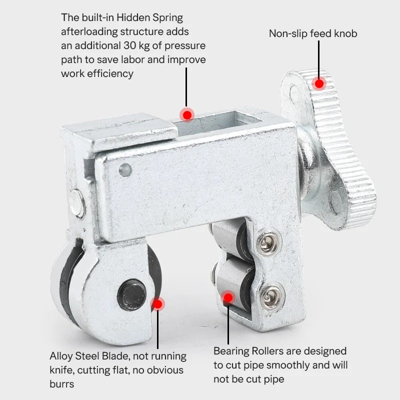 Compact Pipe Cutter for Copper & Steel