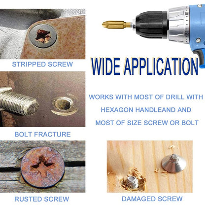 (OFF 50%) Quick and Easy Damaged Screw Extractor Set