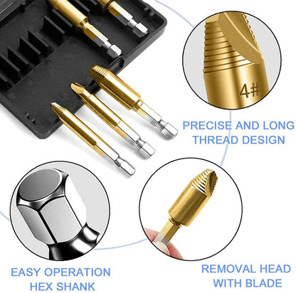 (OFF 50%) Quick and Easy Damaged Screw Extractor Set