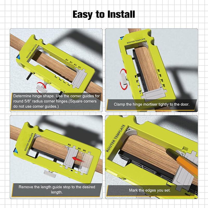 HITOLO CAPTAIN Door Hinge Router Template