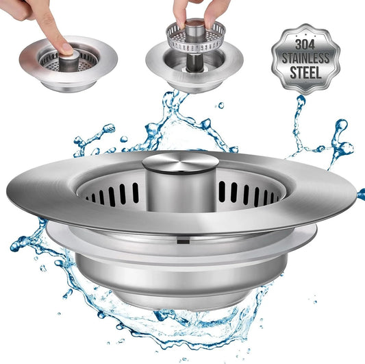 JOMST 3-in-1 Kitchen Sink Drain Strainer