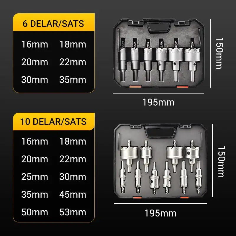 (OFF 50%) Heavy Duty Hole Saw Kit