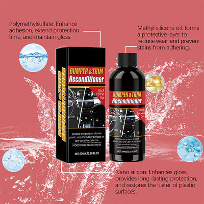 ⏳Time-limited Special⌛Car Black Plastic Interior Restorer